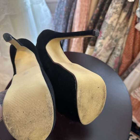 DiJiGirls platform suede open toe booties - Picture 3 of 7